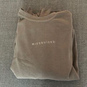 Missguided Medium Tan Pullover Sweatshirt